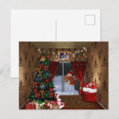 クリスマス・イブの絵葉書 ポストカード (正面/裏面)