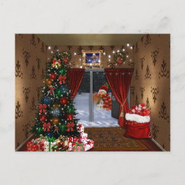 クリスマス・イブの絵葉書 ポストカード