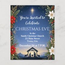 クリスマス+イブ礼拝案内チラシ