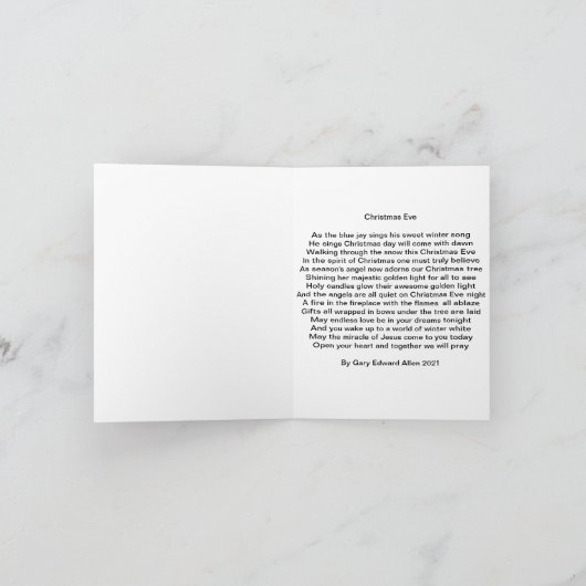 クリスマス・イブ カード (内部)