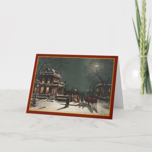 クリスマス・イブ・パーティー - ヴィンテージ・カード シーズンカード (正面)