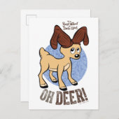 クリスマス・イヤー・ウィズアウト・サンタ™ | ヴィクセン 「Oh Deer」 シーズンポストカード (正面/裏面)
