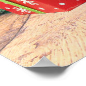 クリスマス – イングリッシュスリンガースパニエル犬 – ルーシー ポスター (角)