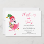 クリスマス・イン7月パーティの招待状 招待状 (正面)