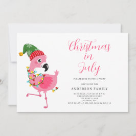 クリスマス・イン7月パーティの招待状 招待状
