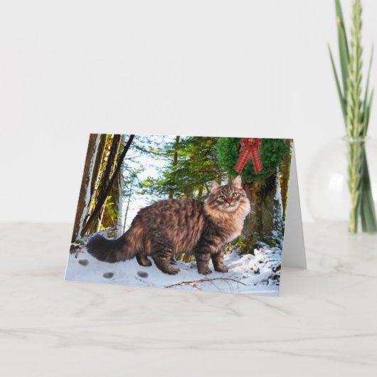 『クリスマス・イン・ザ・ウッズ』　挨拶 カード (正面)