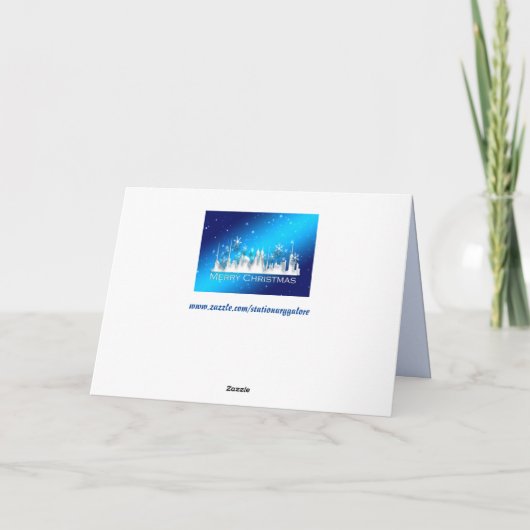 クリスマス・イン・ザ・シティのグリーティングカード カード (裏面)