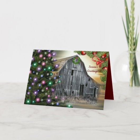 クリスマス・イン・ザ・バーン シーズンカード (正面)