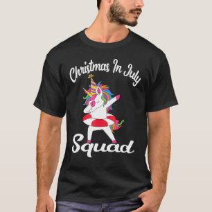 クリスマス イン ジュライ チーム 夏季 Xmas 可愛い ダビング ユー Tシャツ