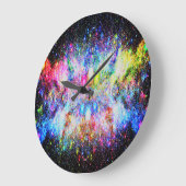 クリスマス・イン・宇宙・クロック ラージ壁時計 (傾斜)