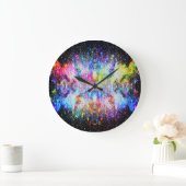 クリスマス・イン・宇宙・クロック ラージ壁時計 (ホーム)