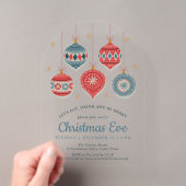クリスマス・イヴ・ディナー・オーナメント アクリル招待状 (インサイチュ (ポータブル))