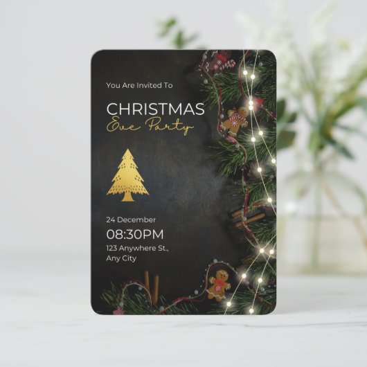 クリスマス・イヴ・パーティーのご案内 カード (スタンド正面)
