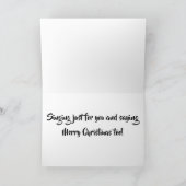 **クリスマス・ウィッシュを歌う**「あなた」のためだけに カード (内部)