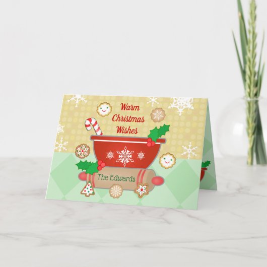 クリスマス・ウィッシュズ・カスタムベーキング・グリーティング・カード シーズンカード (正面)