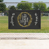 クリスマス·ウィッシュズ·名前をカスタムする旗 横断幕 (インサイチュ)