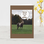 *クリスマス* ウィッシューズ  from  A  SPECIAL  HORSE カード (黄色い花)