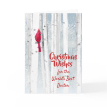 クリスマス・ウィッシュ赤(鳥)ショウジョウコウカンチョウfor Doctor