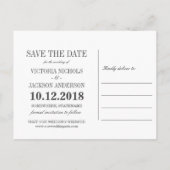 クリスマス・ウィンターウェディングの「Save the Date」お知らせ 案内ポストカード (裏面)