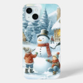 クリスマス/ウィンターシーズン雪だるま Case-Mate iPhoneケース (裏面)