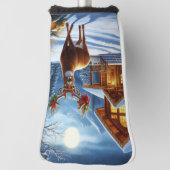 クリスマス/ウィンターディアーロッジ ゴルフヘッドカバー (回転90)