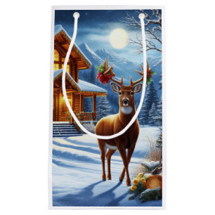 クリスマス/ウィンターディアーロッジ スモールペーパーバッグ