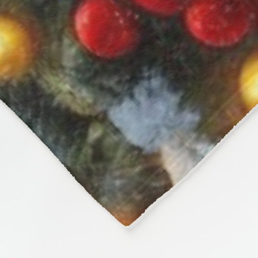 クリスマス/ウィンターディアーロッジ フリースブランケット (角)