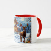クリスマス/ウィンターディアーロッジ マグカップ (正面右)