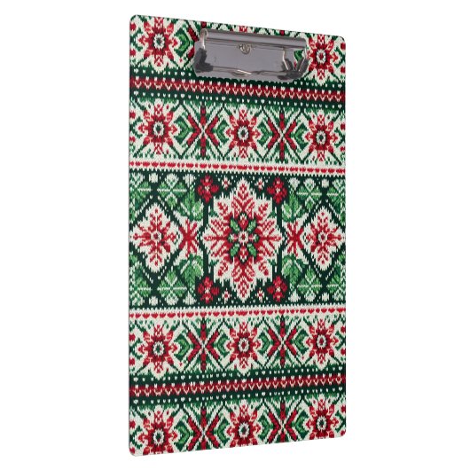 クリスマス/ウィンターフェア赤と緑 クリップボード (右)