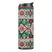 クリスマス/ウィンターフェア赤と緑 タンブラー (回転左)