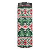 クリスマス/ウィンターフェア赤と緑 タンブラー (裏面)