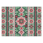 クリスマス/ウィンターフェア赤と緑 テーブルクロス (正面(横))