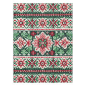 クリスマス/ウィンターフェア赤と緑 テーブルクロス (正面)