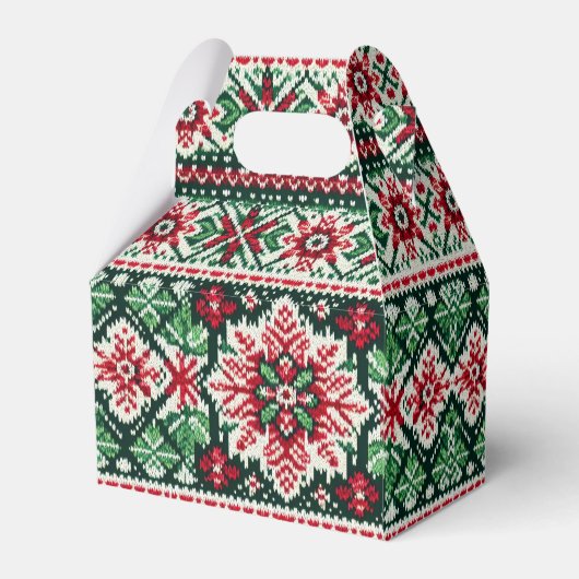 クリスマス/ウィンターフェア赤と緑 フェイバーボックス (裏面サイド)