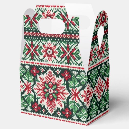 クリスマス/ウィンターフェア赤と緑 フェイバーボックス (オープン)