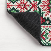 クリスマス/ウィンターフェア赤と緑 マウスパッド (コーナー)