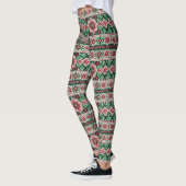 クリスマス/ウィンターフェア赤と緑 レギンス (左)