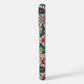 クリスマス/ウィンターフェア赤と緑 iPhoneケース (左側面)