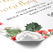 クリスマス ウィンター どこにいたの ブライダル シャワー ポスター (角)