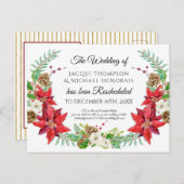 クリスマス・ウィンター・ウェディングが延期 ポストカード (正面/裏面)