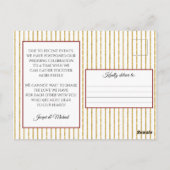 クリスマス・ウィンター・ウェディングが延期 ポストカード (裏面)