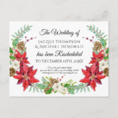 クリスマス・ウィンター・ウェディングが延期 ポストカード (正面)