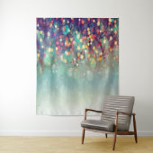 クリスマス ウィンター グリーン ボケ フォトグラフィー バックドロップ タペストリー (インサイチュ)