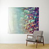 クリスマス ウィンター グリーン ボケ フォトグラフィー バックドロップ タペストリー (インサイチュ(横))