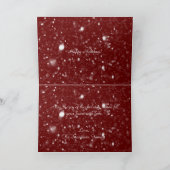 クリスマス·ウィンター·シーン·シカ·スノー·自然·クリスマス シーズンカード (内部)