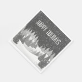 クリスマス ウィンター パインズ ナプキン スタンダードランチョンナプキン (角)