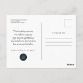 クリスマス・ウィンター・ビレッジ  | シーズンズ・グリーティングス ポストカード (裏面)