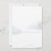 クリスマス ウィンター フォックス コーポレート ホリデー パーティ 招待状 (裏面)