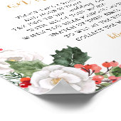 クリスマス・ウィンター ブライダルシャワーの文字は言わないで ポスター (角)