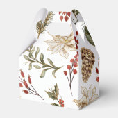 クリスマス ウィンター ブライダルシャワー フェイバーボックス (裏面サイド)